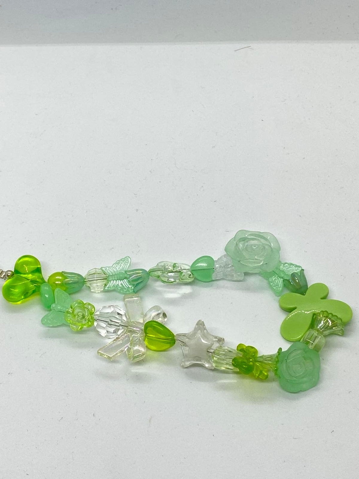 Phone Chain Green Crystal #3