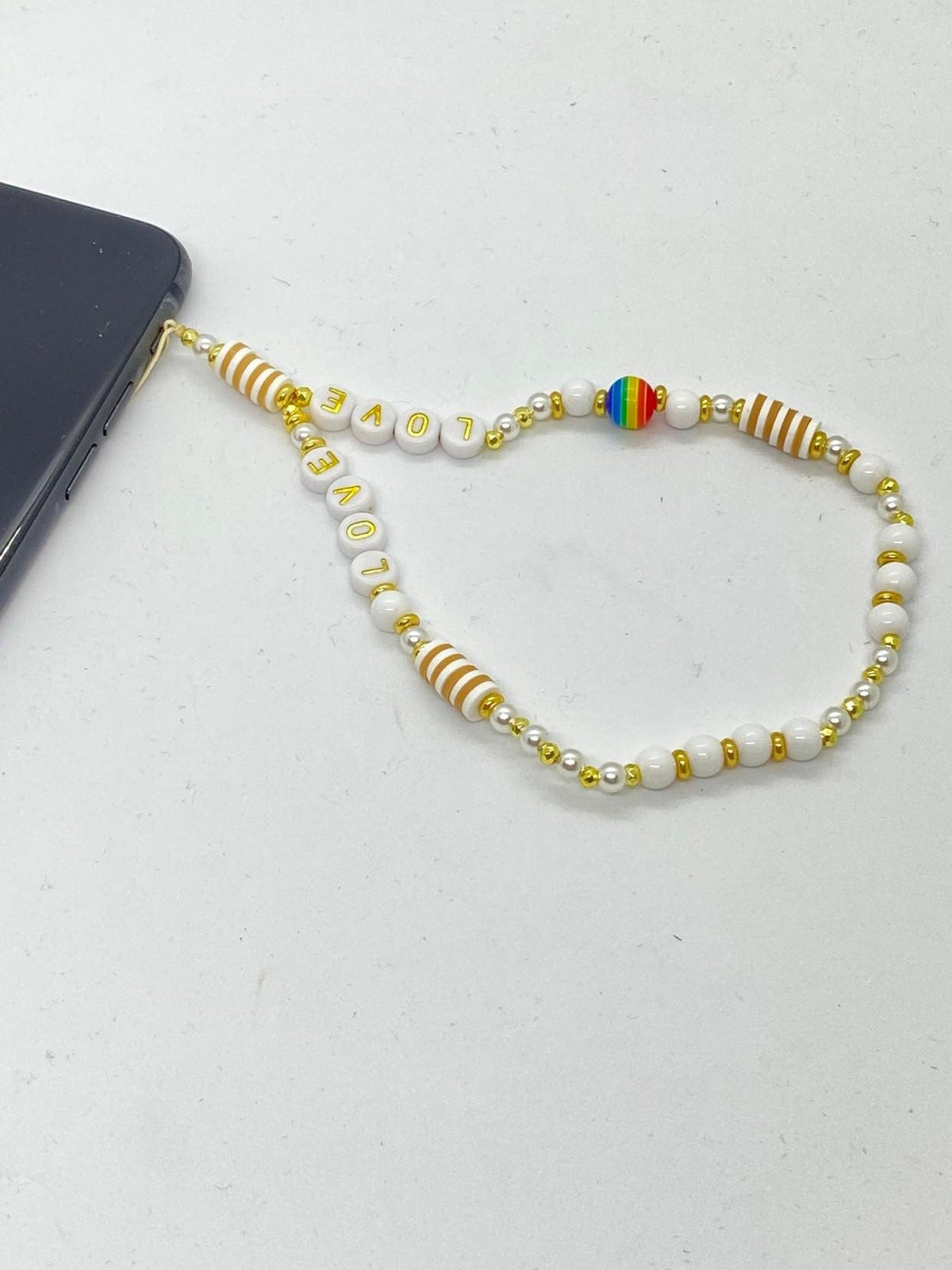 Phone Chain Gold Love #12