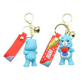 Care Bear Blue Grumpy Keychain
