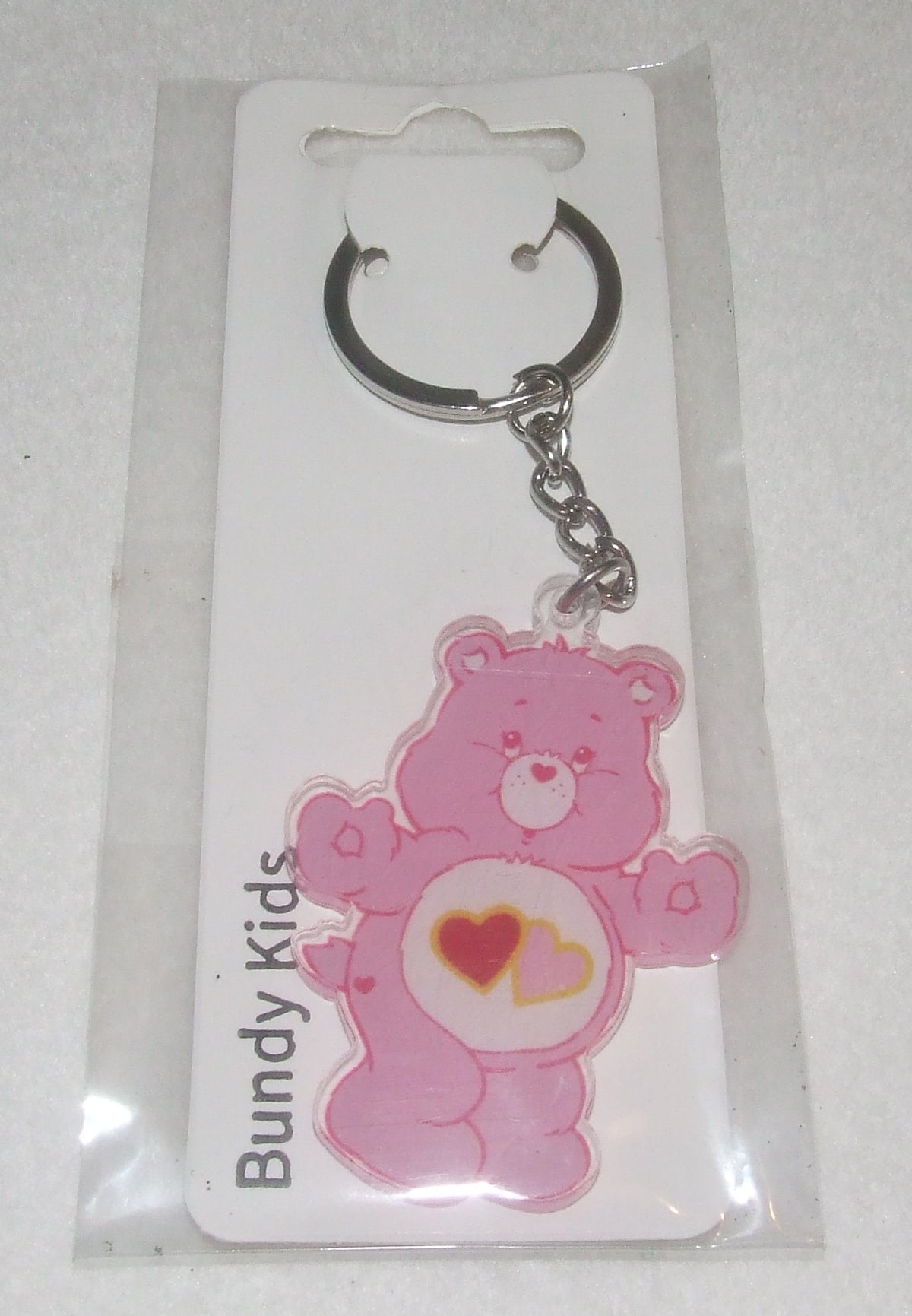 Pink Care Bears Keyring
