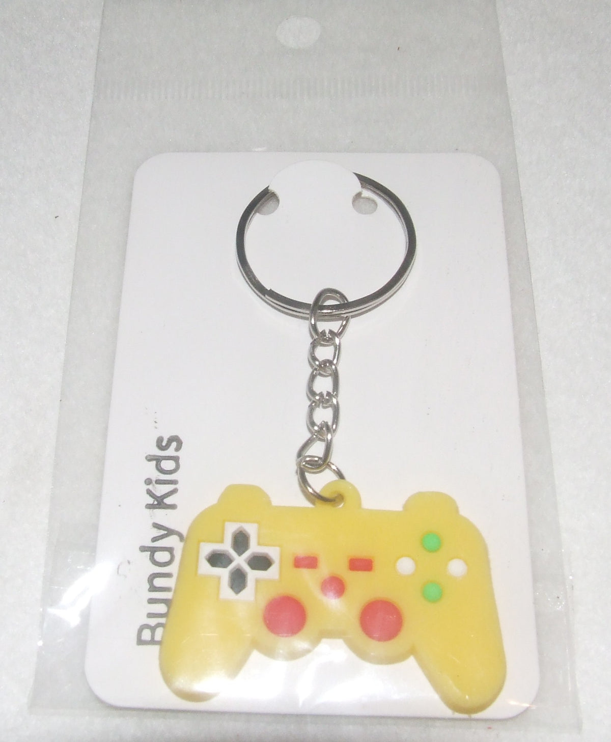 Yellow Game Controller Keyring