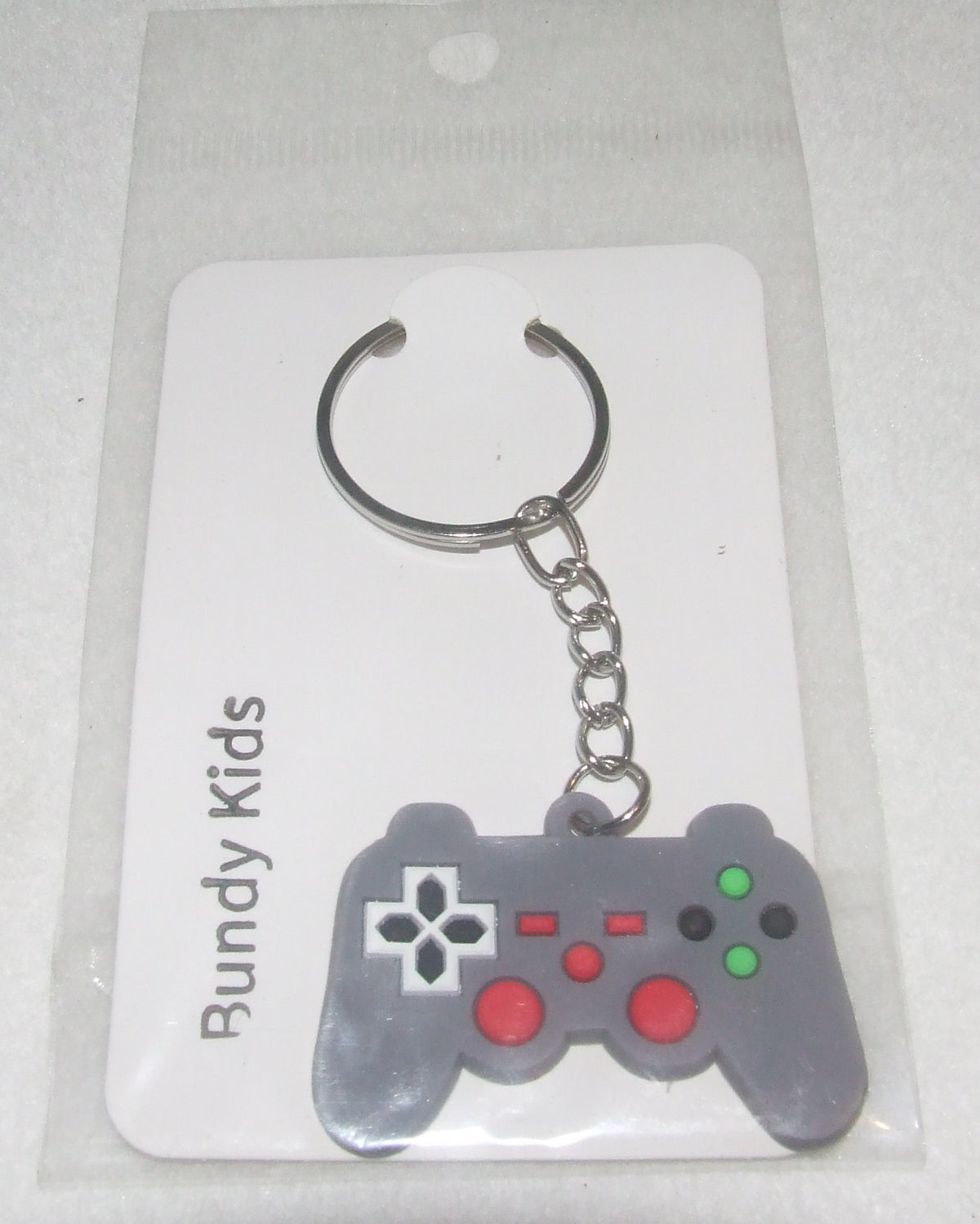 Grey Game Controller Keyring