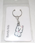 Poodle Keyring