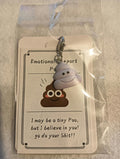 Light Lilac Emotional Support Poo Keyring