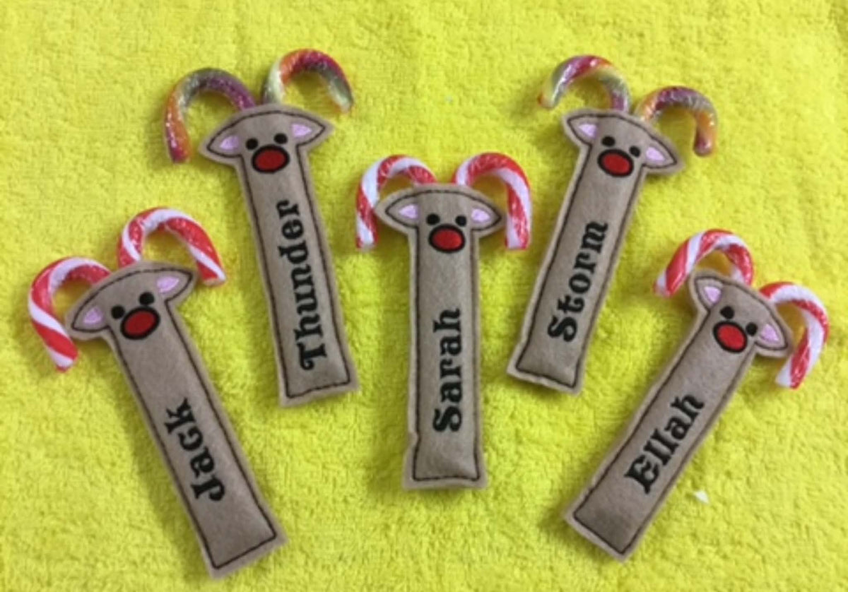 Reindeer Candy Cane Holders
